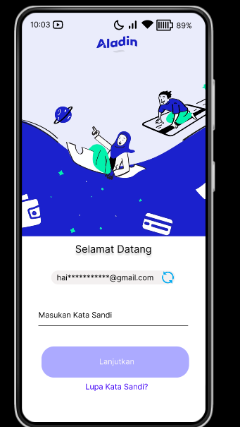 Redesign Penambahan Fitur Top Up E-WALLET Pada Aplikasi Aladin